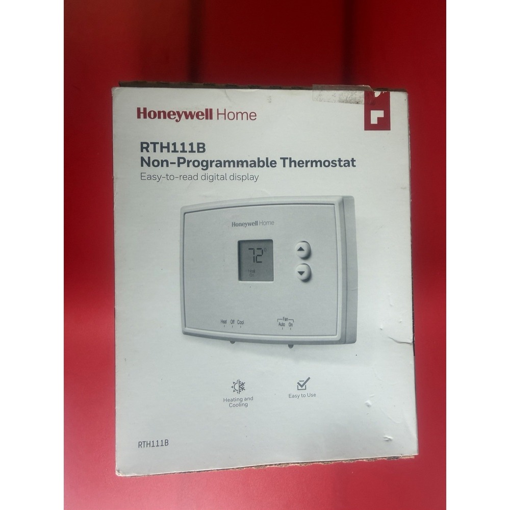 Honeywell Home RTH111B Non-Programmable Digital Thermostat, Heat/Cool/Off